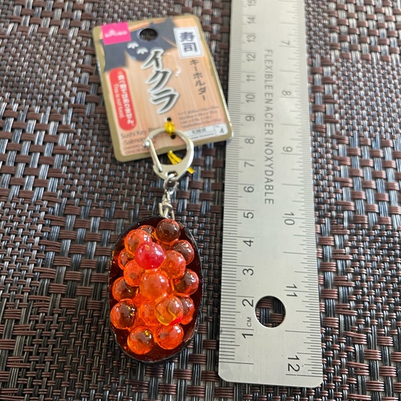 Sushi Key Ring “Ikura” Salmon Roe Set of 3 - Picture 3 of 5